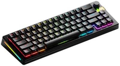 Glorious Gaming GMMK 3 Pro HE : Clavier Gaming sans Fil réactif, Effet Hall, Corps alu, taux de Polling 8K, switches MX et HE (Hot Swap), Activation Ajustable, Compact 65%, américaine QWERTY - Noir
