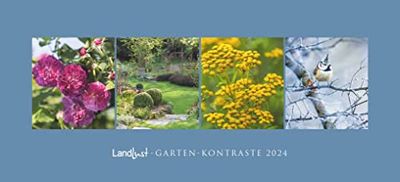 Landlust Panorama: Garden Contrasts 2024 Wall Calendar - Panorama Calendar - Photography - Garden Calendar 110 x 50 cm