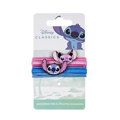 ACCESORIOS Pelo ELÁSTICOS 8 PIEZAS Stitch Multicolor