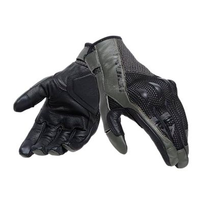 Dainese Men's Karakum Ergo-Tek Gloves, Black/Military Green, M