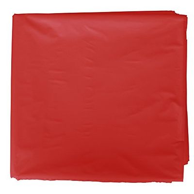 Fixo Kids - Pack de 25 Bolsas Plastico Disfraz, 65 x 90cm, Color Rojo, Crear Disfraces Carnaval y Otras Fiestas, Reciclable 100%, Agujero de Seguridad Antiahogo, Customizables