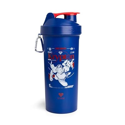 Smartshake Protein Shaker Bottle for Protein Mixes - 33 oz | Shaker Cups for Protein Shakes | Protein Shaker Bottle| BPA Free Shaker | Superman