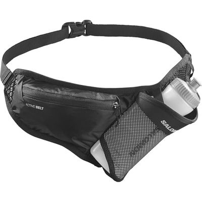 Salomon Active Bottle Cinturón Unisexo con botella de hidratación 3D incluida, Acceso rápido, Fácil de usar, Uso versátil, Negro