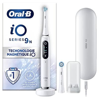 Oral-B Io 9N 4210201408420 Szczoteczka Elektryczna do Zębów, Biały, 2 Końcówki
