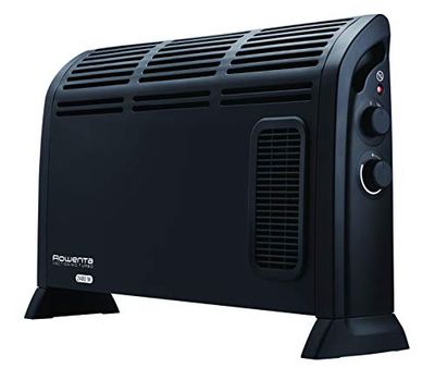 Rowenta Aquecedor com ventilador por convecção Vectissimo CO3035 | Dois níveis de potência, aquecimento elétrico, interior, para salas de 25 m², preto