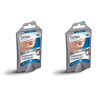 Hartmann Calenturas: apósitos hidrocoloides transparentes y discretos para el tratamiento de calenturas en labios y nariz; 16 unidades (2 paquetes)