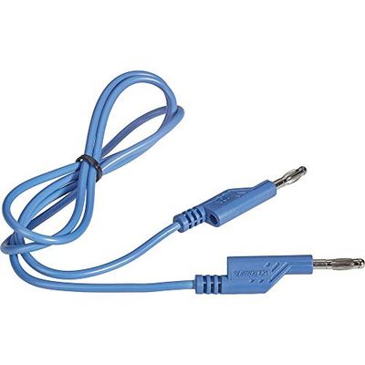 VOLTCRAFT Meetlint [bananenstekker 4 mm - bananenstekker 4 mm] 1,00 m, blauw, 1 stuk
