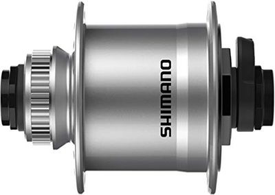 Shimano Nexus DH-UR708-3D Dynamo naaf, 6v 3w, voor Center Lock schijf, 32h, 15x100 mm as, zilver