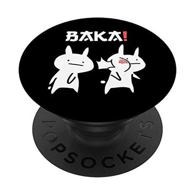 PopSockets Anime Giapponese Manga Kawaii Baka Schiaffi di Coniglio PopGrip Intercambiabile