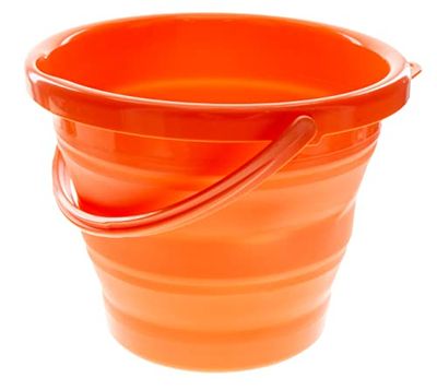 ust FlexWare Opvouwbare emmer met sterk, flexibel, compact, BPA-vrij ontwerp en stevige handgreep voor wandelen, backpacken, kamperen en outdoor survival