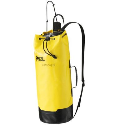 Petzl, Classique 22L, Robuuste Speleologietas Met Gemiddelde Capaciteit, Geel/Zwart, 22 Liters, Unisex-Volwassene