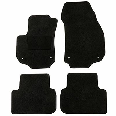 DBS Tapetes de carro - à medida - tapetes de carro - 4 unidades. - Moqueta em preto 600 g/m² - modelo One - 1765696, padrão