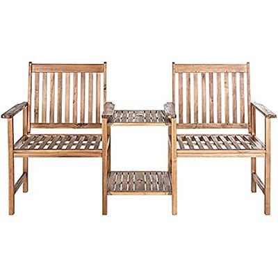 SAFAVIEH Arredamento Giardino Marseille Outdoor Twin Seat Bench