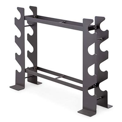 MARCY® DBR-56 Rack de Mancuernas, Adultos Unisex, Grsi Metal, 2 Niveles