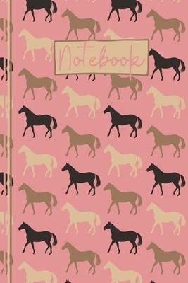 Carnet Cheval: Journal doublé de cheval mignon, Adorable cadeau équestre, Le cadeau de cheval parfait pour un cheval ou un poney - rose