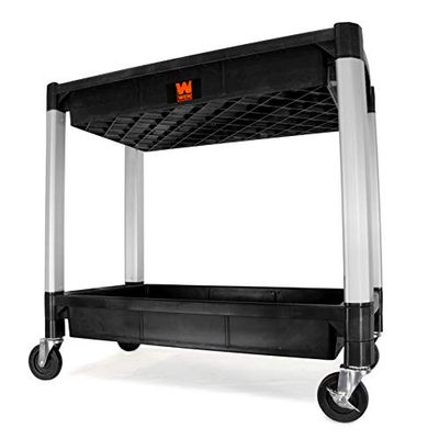 WEN 73162 Chariot de service et utilitaire à deux étages d'une capacité de 136 kg
