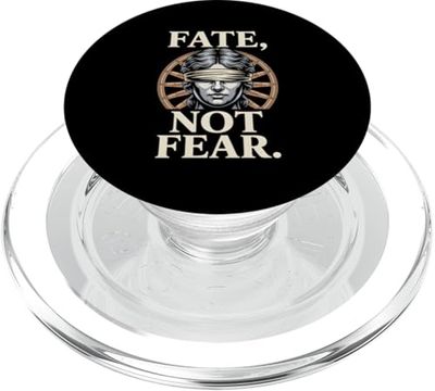 Fate Not Fear Stoic Courage Over Emotion Stoicism PopSockets PopGrip for MagSafe
