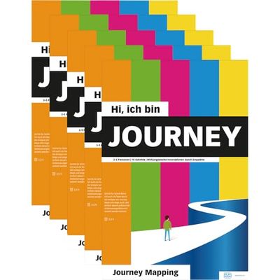 Playroom Journey Flip Paper Pad - 5 pezzi DIY Framework per Customer Journey Mapping - Certificato FSC® - lingua tedesca
