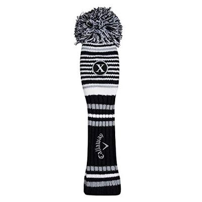 2020 Callaway Pom Pom Hybrid Headcover, Black/White/Grey