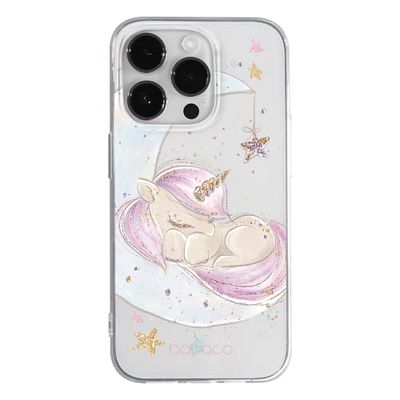 ERT GROUP mobiltelefonfodral för Apple Iphone 14 PRO originalt och officiellt licensierat Babaco mönster Unicorn 003 optimalt anpassad till formen på mobiltelefonen, gedeeltelijk transparant