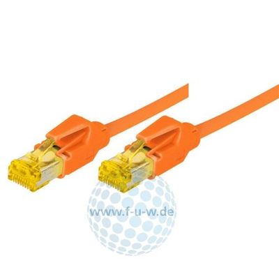 Lappkabel S/FTP, PiMF, CAT 6 a, orange, 10,0 m