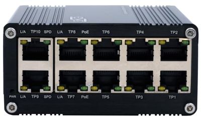 EXSYS EX-62025PoE - Conmutador PoE Industrial (10 Puertos, Mini no administrado)