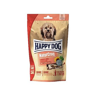 Happy Dog NaturCroq - Mini snack salmone e riso, 100 g