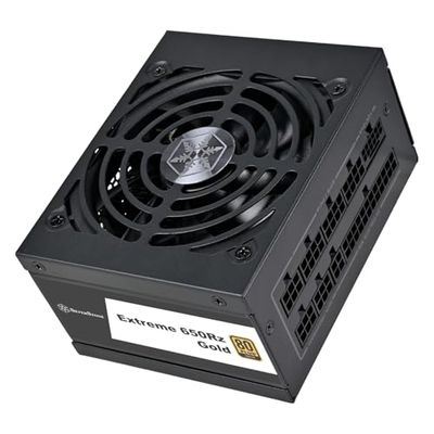 SilverStone Technology Extreme 650Rz Gold, Bloc d'alimentation SFX 80 Plus Gold 650W SFX12V 4,1 PCIe 5 entièrement modulaire, SST-EX650R-GM
