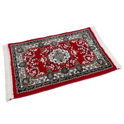 PETEX Oriental Rug with Fringe Traditional Oriental Pattern Woven Red