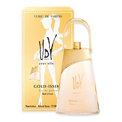 ULRIC DE VARENS - UDV Pour Elle - Eau de Parfum Gold-Issime - Floral Aldéhydé - Parfum Femme - Vaporisateur - Made in France - 75 ml