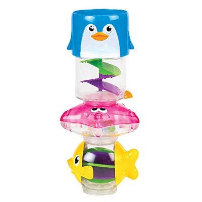 Munchkin Wonder Waterway 3-in-1 Baby Bath Toy Set, Small Water Toys for Babies 6 Months and Older