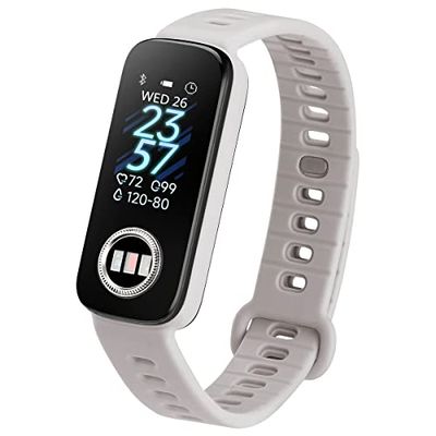 ASUS VivoWatch 5 AERO, Smartwatch Touch Sport e Fitness, Monitoraggio Salute, Pulse Transit, Ossigeno Sangue SpO2, Stress, Sonno, Resistenza all'acqua, Durata della Batteria fino a 8 giorni, Bianco