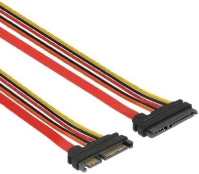 DELOCK Cable DE EXTENSIÃ“N SATA 6 GB/S 22 Pin Macho SATA 22 Pin HEMBRA