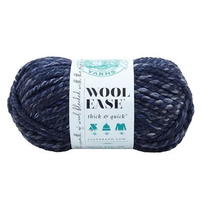 Lion Brand Yarn 640-535 Wool-Ease Thick & Quick, River Run, Acrylic, 21.59 x 9.53 x 9.53 cm