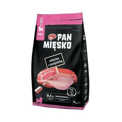 Pienso PAN MIĘSKO XS Ternera 9 kg - Marca: PAN MIĘSKO - EAN: 5905342292456