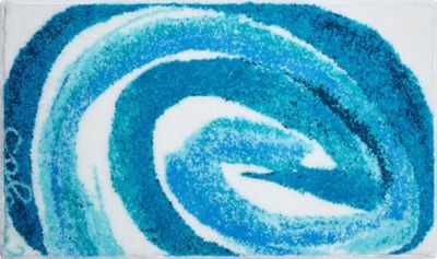 Grund Colani 42 Tapis de Bain, Polyacrylique Supersoft, Turquoise, 60x100 cm