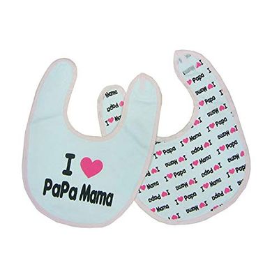 Duffi Baby 4003-06 - Babero estampado con eva + velcro (2 piezas) 22x26 cm., niñas