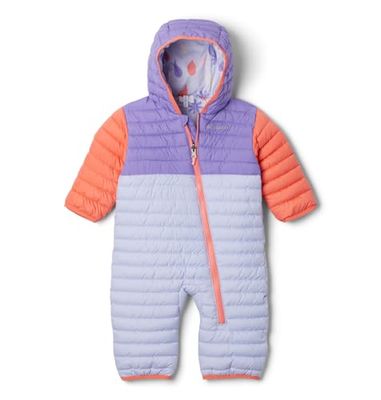 Columbia Baby Powder Lite 2 Reversible Bunting, Snowdrift/Paisley Purple/Hot Coral, 12/18