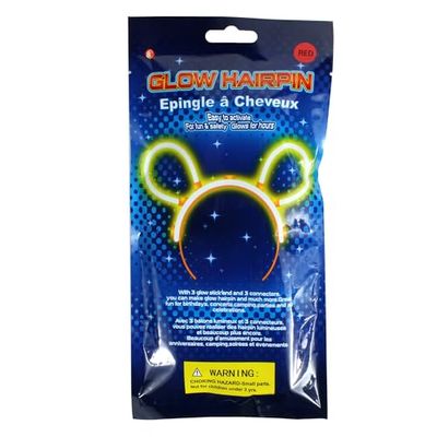 FLYPOP'S - Glow-in-the-dark hoofdband - Feestaccessoires - 165301 - Willekeurige kleur - Plastic - Lichtgevend speelgoed - Verjaardag - 28 cm x 14 cm - Vanaf 8 jaar.