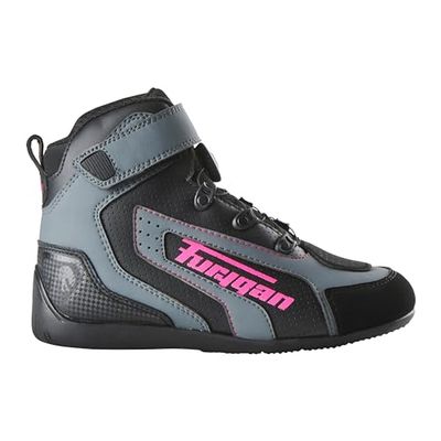 Furygan Damskie buty motocyklowe V4 Easy D3O Vented Damskie, wzmocniona ochrona kostek, maksymalne bezpieczeństwo, komfort i wentylacja, czarno-różowe, rozmiar 39, czarny różowy, 39 EU