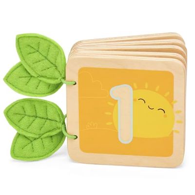 Le Toy Van – Jouet en Bois d’Éveil Livre Jeu Compter de 1 à 10 Petilou | Jeu d’Activité Éducatif Montessori | Enfants Bébés 12 Mois et Plus