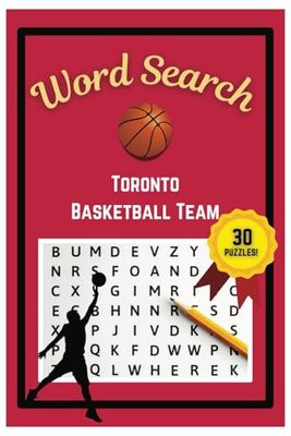 Toronto Basketball Word Search Puzzle Book: Word Searches with easy to read print | 6x9 inches | 30 Puzzles, 270 Words, 45 Pages | Gift for Basketball ... Vacations, Road Trips, Holidays, & Free Time