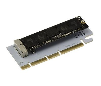 KALEA-INFORMATIQUE 12+16-punts PCIe x4 x8 x16-adapter voor Mac SSD's geproduceerd na 2013, voor lezen en schrijven naar een Mac SSD vanaf een PCI Express-poort