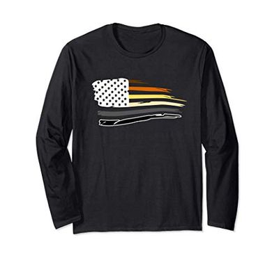 Gay Bear Pride American Flag LGBT Gift Maglia a Manica
