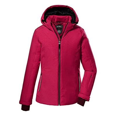 Killtec Giacca da sci da donna con cappuccio rimovibile e paraneve KSW 111 WMN SKI JCKT, colore nero/blu, 34, 38664-000