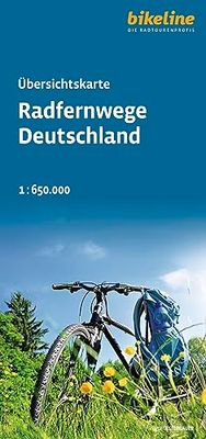 Radfernwege Deutschland: Übersichtskarte 1:650.000