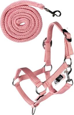 HKM barn hobby Horsing Basic halter och stickad, rosa, en storlek