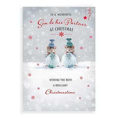 Foto Kerstkaart Son & Partner - 9 x 6 inch - Piccadilly Groeten