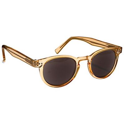 OPULIZE Transparent Gold Reading Sunglasses Womens Mens Spring Hinges UVSR089 +1.00