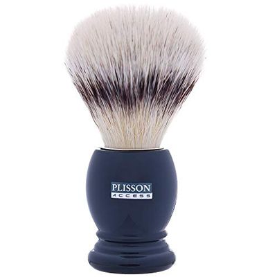 PLISSON - Pennello grigio perlato in fibra bianca, taglia 12